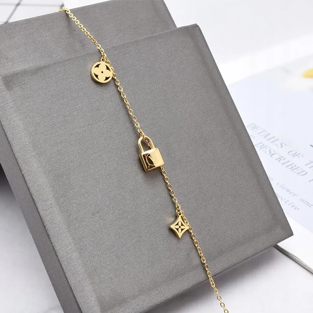 Cavigliera Oro Minimal Acciaio Inossidabile: Classe Quotidiana Donna - 2