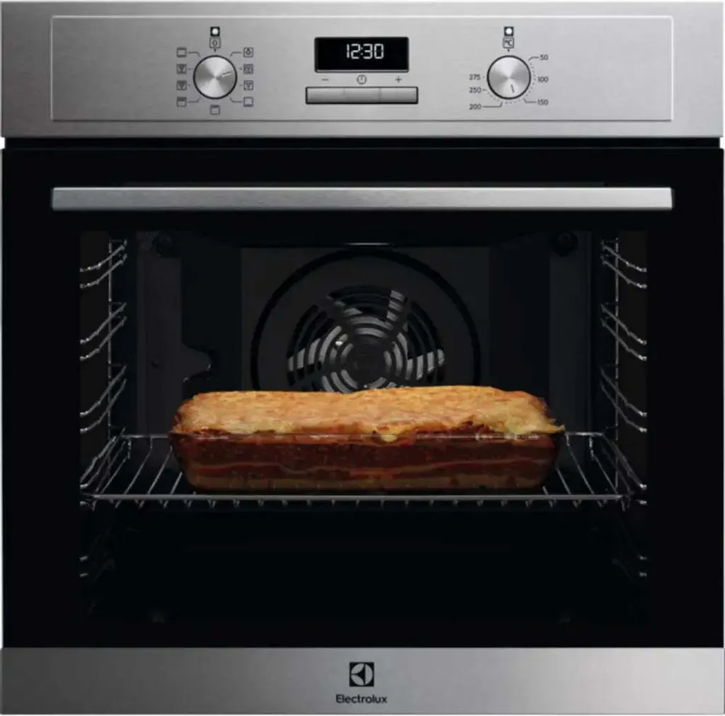 Electrolux EOF3H40X Einbaubackofen SurroundCook mit Heißluft und 72L Edelstahl