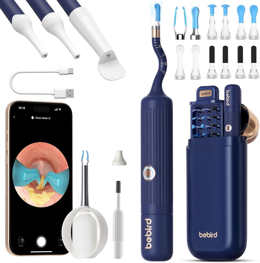 Bebird Otoscope pour enlever le cérumen, 1920P HD Caméra Image du produit 