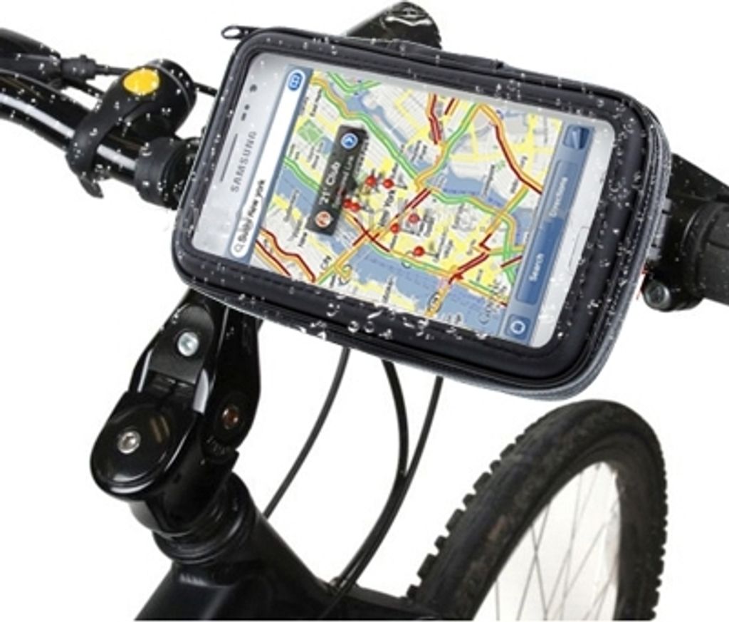 Fahrradmontage und wasserdicht Touch Case für Galaxy Note / i9220 / N7000, Note II / N7100, Note III / N9000(Schwarz)
