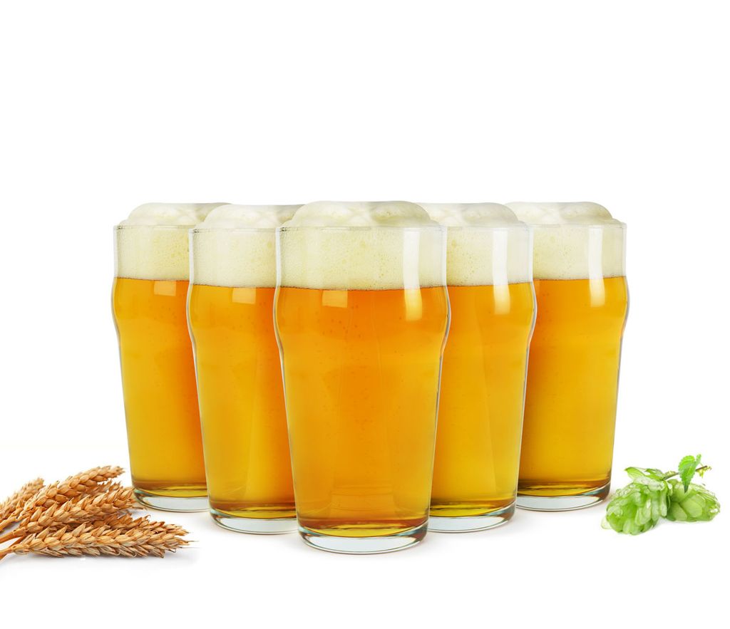 6 Pintgläser 0,5L Biergläser Bierglas