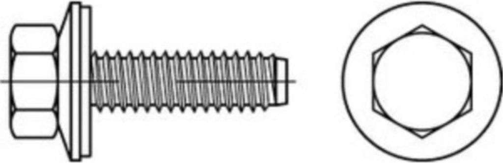 Reyher Fassadenbauschraube Edelstahl E-X 16BZ 6,3x 45 (300 Stück)