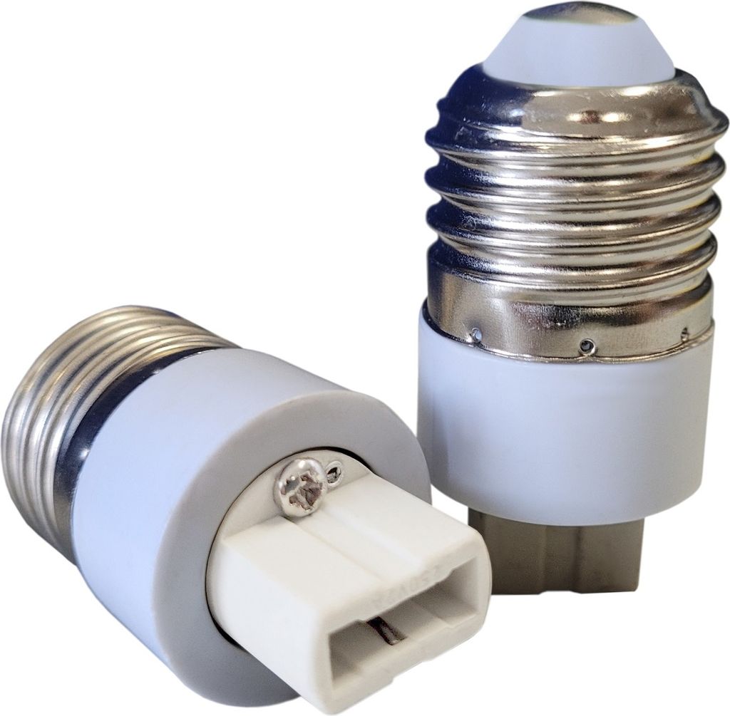 2x Adapter Lampensockel Sockeladapter E27 auf G9