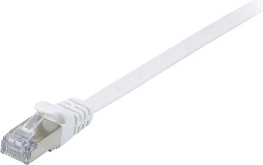Cavo Ethernet Piatto Equip Cat6A 0.5m Bianco - Design Discreto e Veloce
