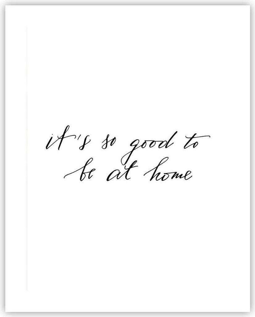 Poster - Poster ohne Rahmen - Motto Glück Haus - 40x50 cm - Wand Bild - Wanddeko - Wandbilder - Kunstposter - Wandposter - Bilder - Kunstdruck - W...