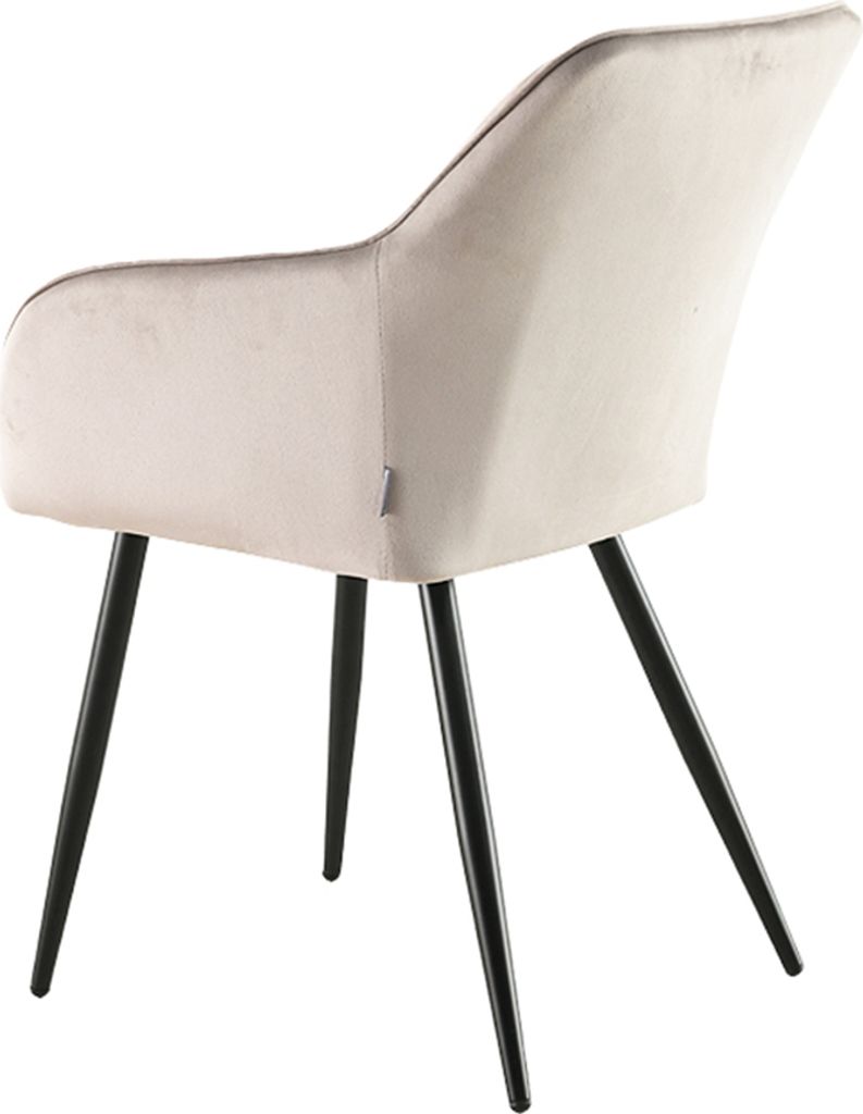 Milton & Oldbrook Samt Esszimmerstuhl Nivala Taupe Produktbild 6