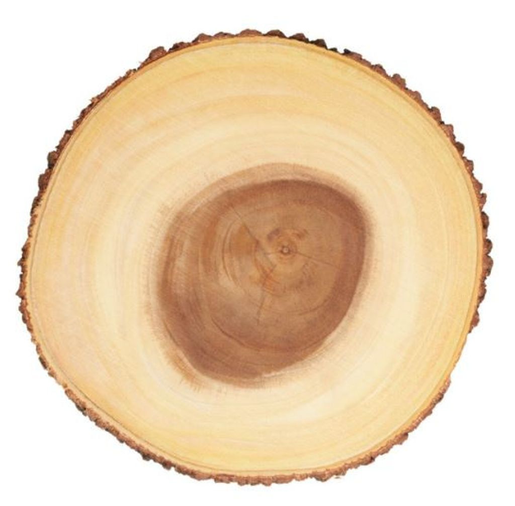 KitchenCraft Artesà Table de Round Table de Wood de Sustainable Natural Acacia 32.5 cm