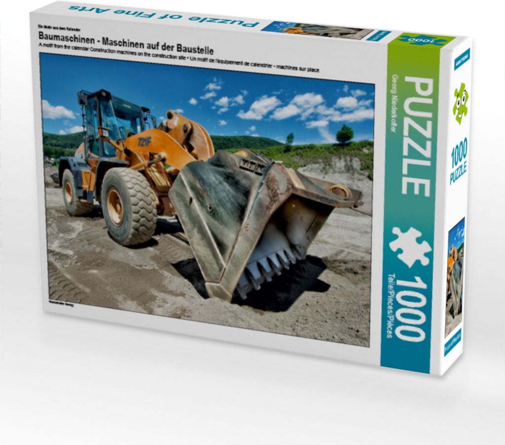 CALVENDO Puzzle Ein Motiv aus dem Kalender Baumaschinen - Maschinen auf der Baustelle 1000 Teile Puzzle quer | 1000 Teile Lege-Größe 64x48cm Foto...