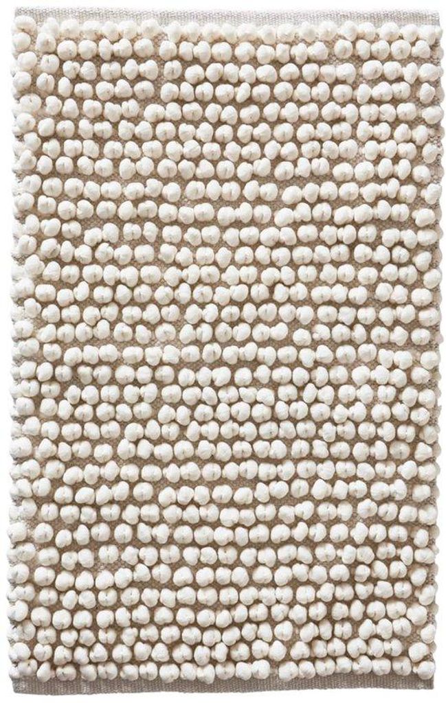 Unyqoos Moderne Luxus-Badmatte mit Popcornstruktur für stilvolle Badezimmer - 50 x 80 cm