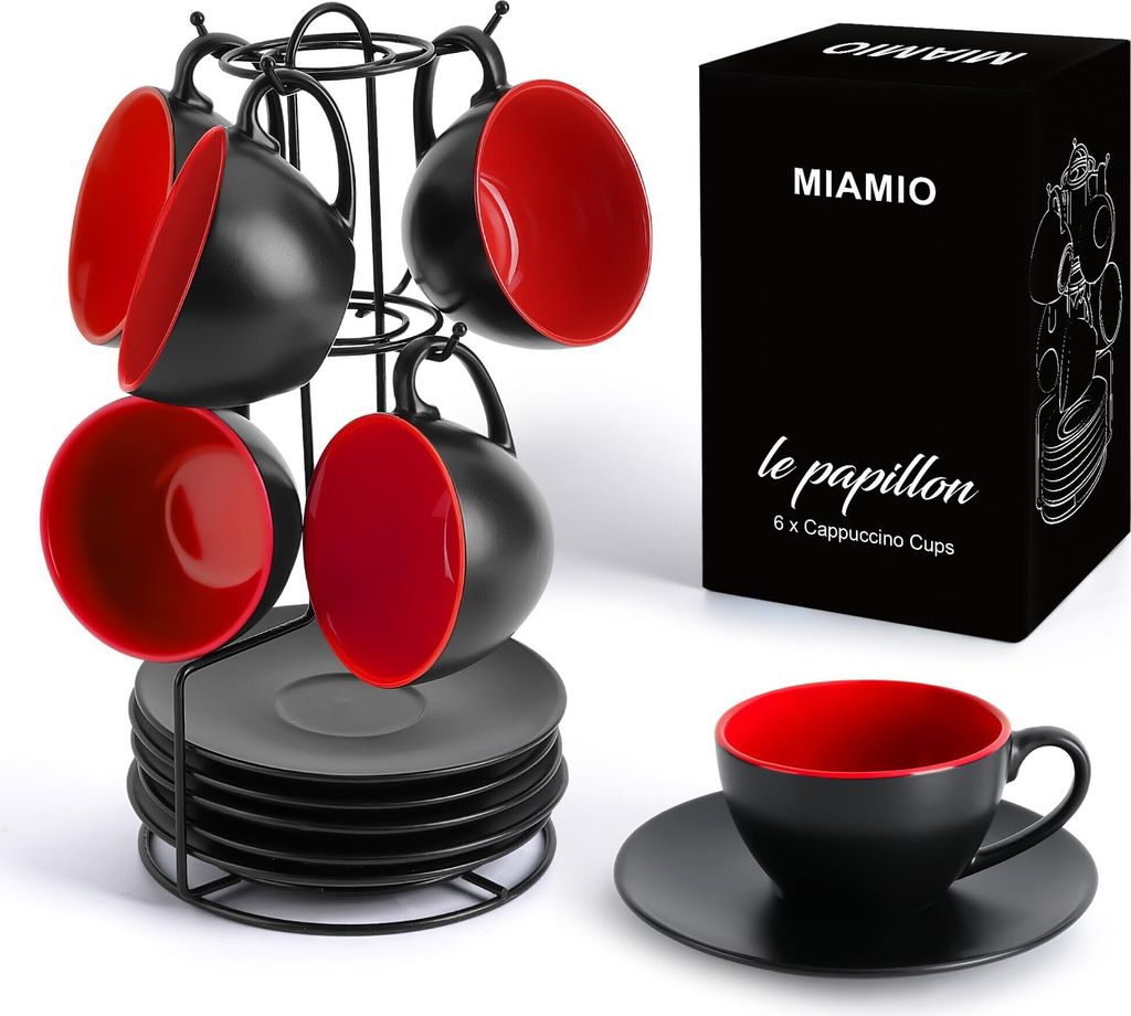 MIAMIO - Cappuccinotassen Set, Cappuccino Tassen Le Produktbild 