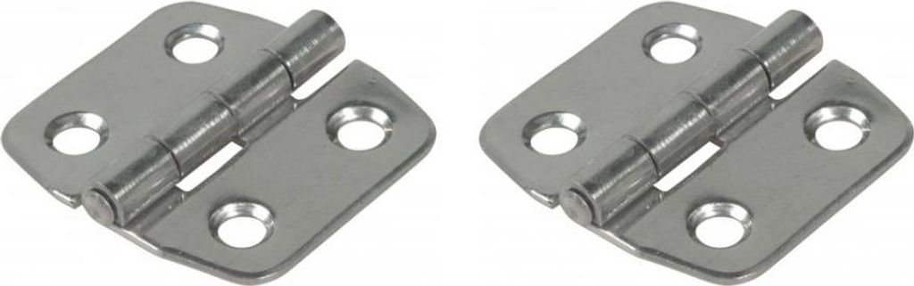 Scharnier 40x42mm Edelstahl - 1Paar - 2Stück