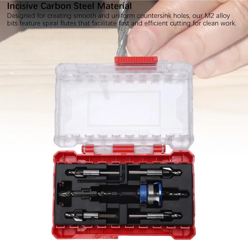 Foret à Chanfreiner M2 Ajustable avec Queue Hexagonale pour Menuisier - 20