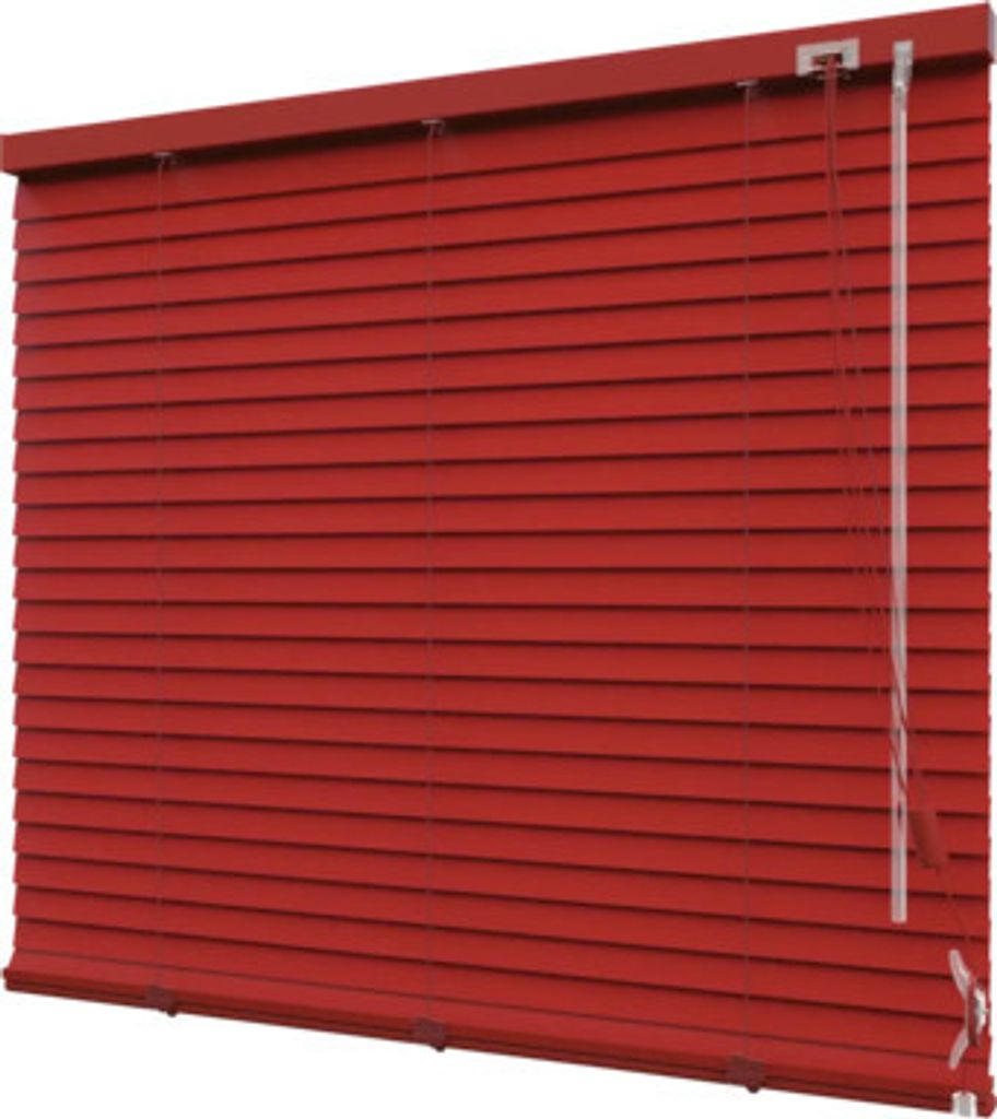 SOLUNA DIM-OUT Alu-Jalousie rot 90x130 cm, mit 20% mehr Lamellen zur besseren Verdunkelung