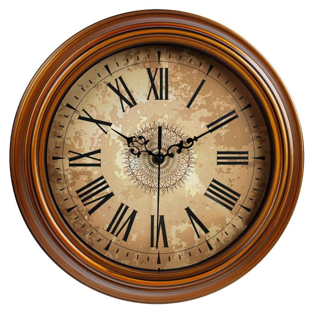 IvoQ Vintage Retro Wandklok – 30cm - Stil Uurwerk - Productafbeelding 