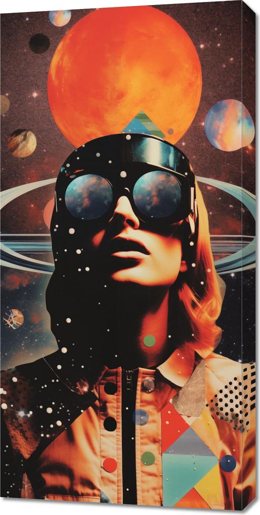 Bild 50x100cm Kosmische Visionen