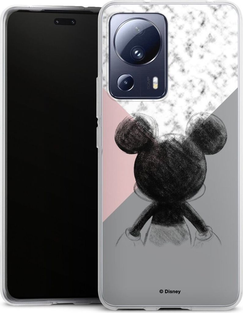 DeinDesign Handyhülle für Xiaomi 13 Lite Silikon Hülle Case Smartphone Schutzhülle Disney Marmor Mickey Mouse