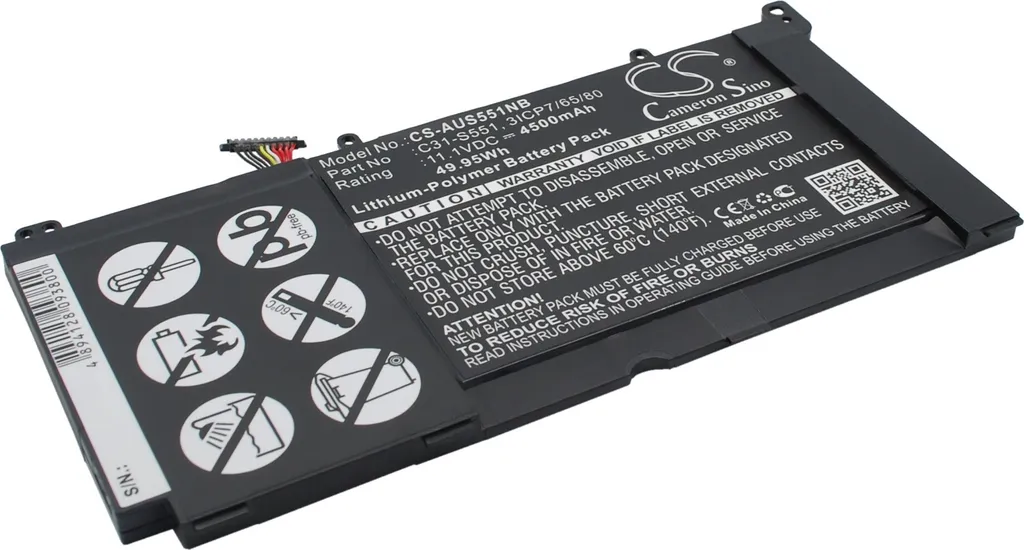 Batterie Interne pour Asus VivoBook A et S551L - Composant de Rechange