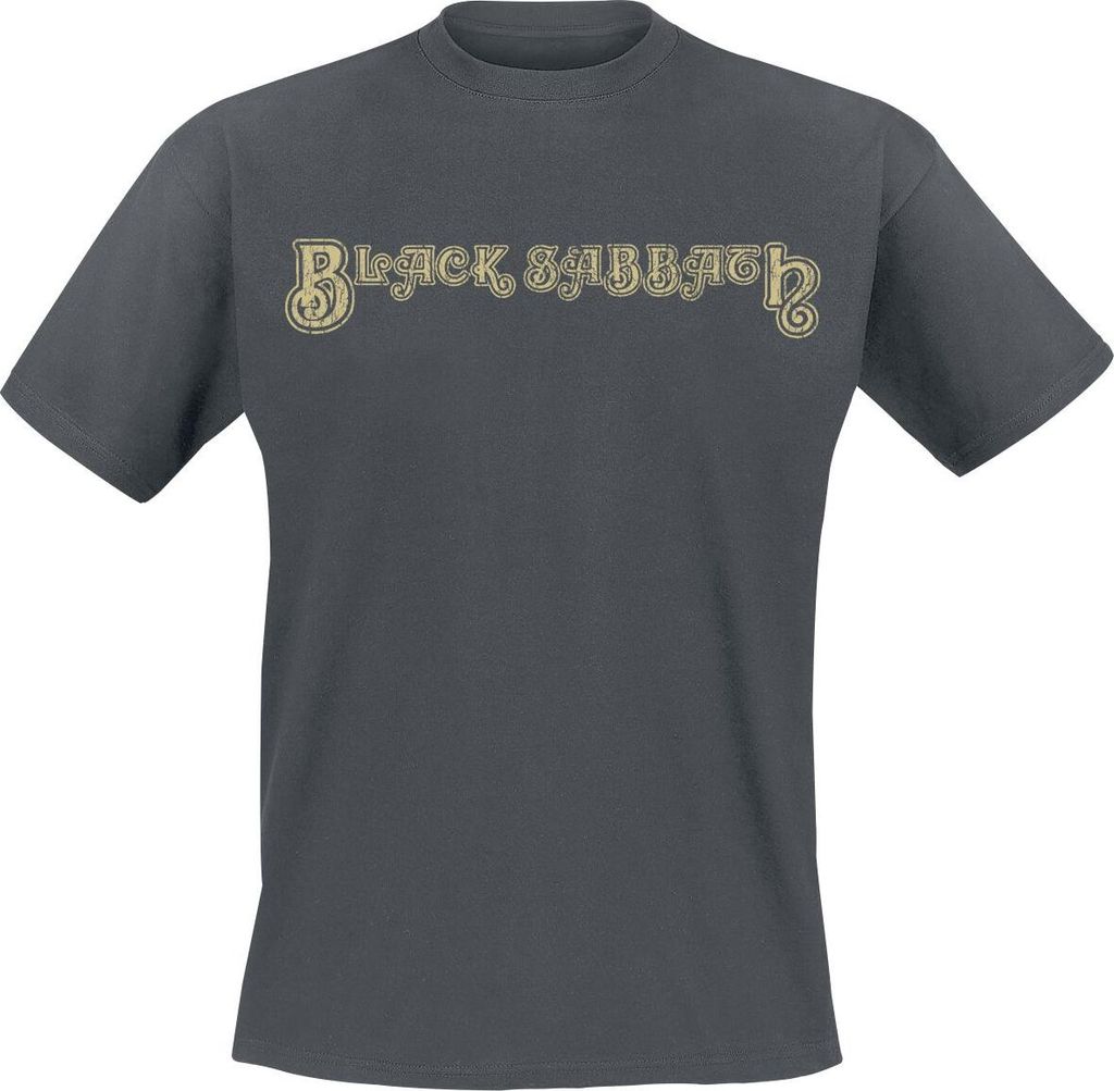 Black Sabbath T-Shirt Herren First Album grau Band-Merch, Bands 100% Baumwolle L