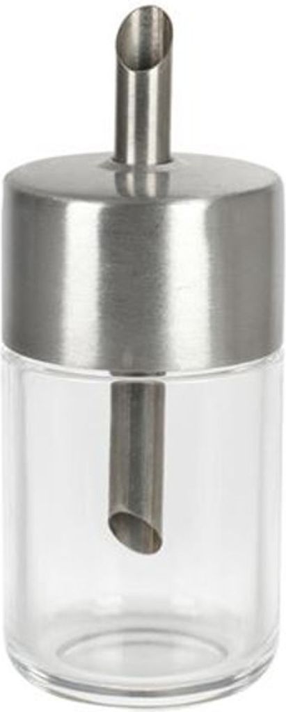 Edelstahl Zuckerstreuer 240ml Zuckerdosierer Zuckerspender Zuckerdose Acrylglas