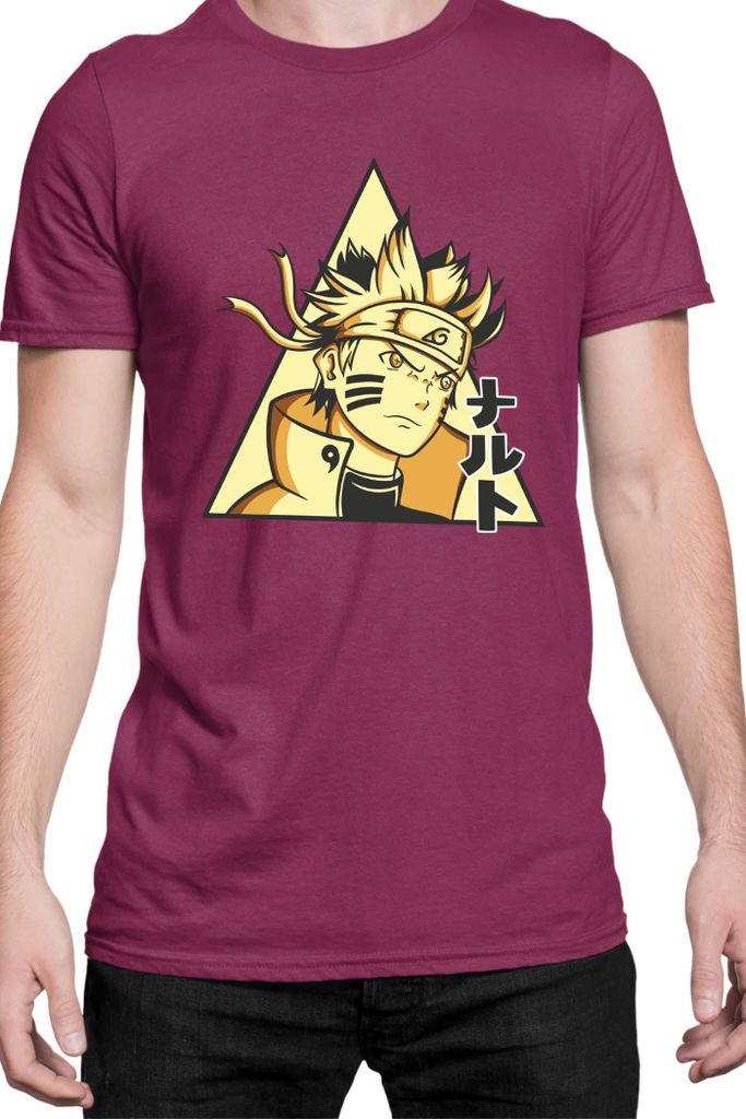 Herren T-Shirt Naruto Naruto 08, Man L / Burgundy