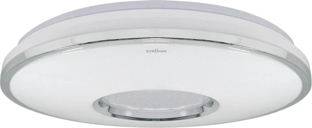 Luminaire de plafond LED rond blanc 24W OPERA Struhm pour salon et bain
