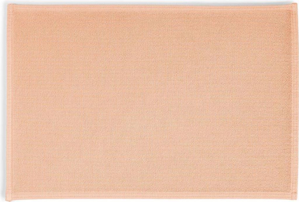 Rhomtuft Badteppich Plain eckig Farbe peach Größe 70x120 cm