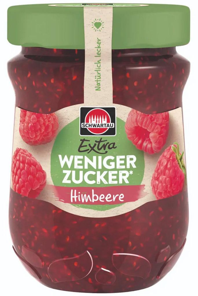 Schwartau Extra Malinowa Pasta Owocowa z Mniejszą Ilością Zdjęcie produktu 