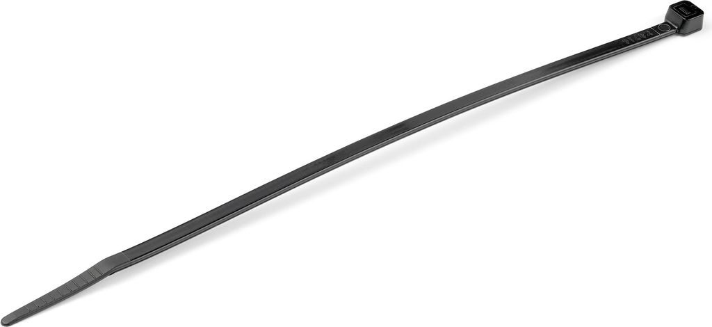 StarTech.com 20cm(8") Cable Ties, 4mm(1/8") wide, 55mm(2-1/8") Bundle Diameter, 22kg(50lb) Tensile Strength, Nylon Self Locking Zip Ties with Curve...