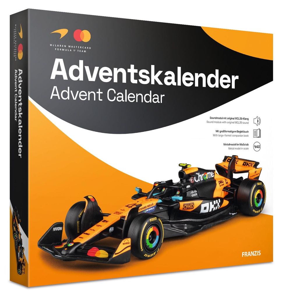 Calendario dell'Avvento del team Franzis McLaren Formula 1 Immagine del prodotto 