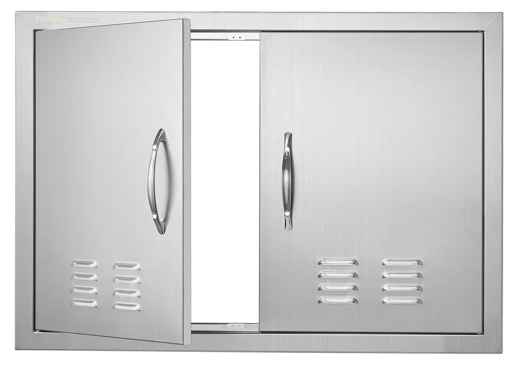 Porte Inox Anti-Corrosion pour Cuisine Extérieure - Format 76 x 53 cm