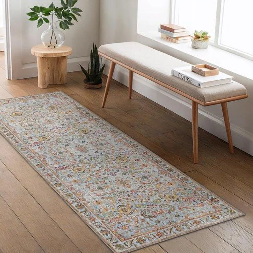 Tapis antidérapant lavable vintage : fini les glissades dans le salon