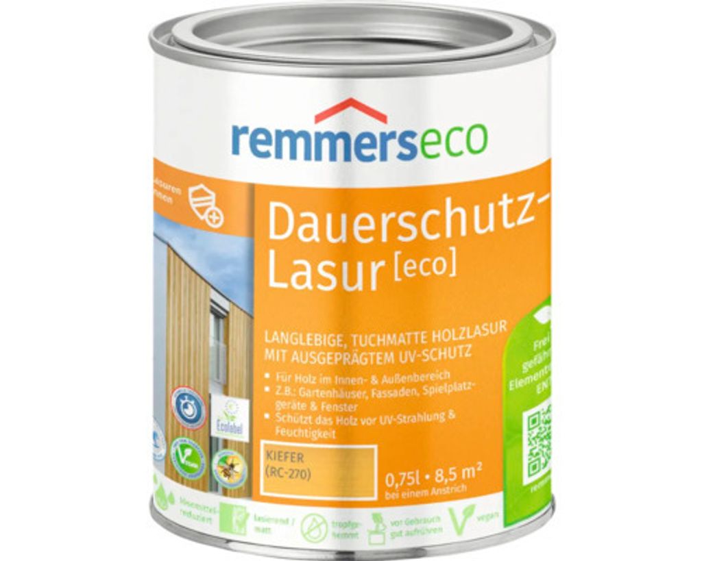 Remmers Öl-Dauerschutz-Lasur [eco] kiefer (RC-270) 0,75 l, Produktbild 