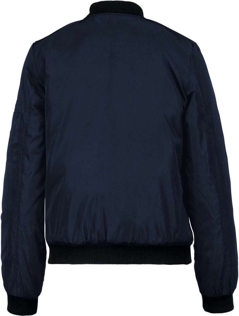 Kariban Damen Bomberjacke Blouson Baseball Jacke Collegejacke, Größe:S, Farbe:Navy Blau