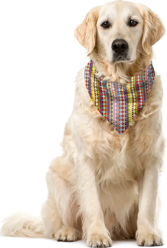 Bandana per Cani Astratta ABAKUHAUS - Stile Flower of Life 55x55