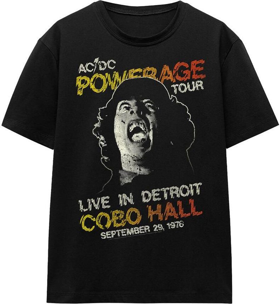 AC/DC - "Powerage Tour" T-Shirt für Herren/Damen Uni TV15445 (M) (Schwarz)