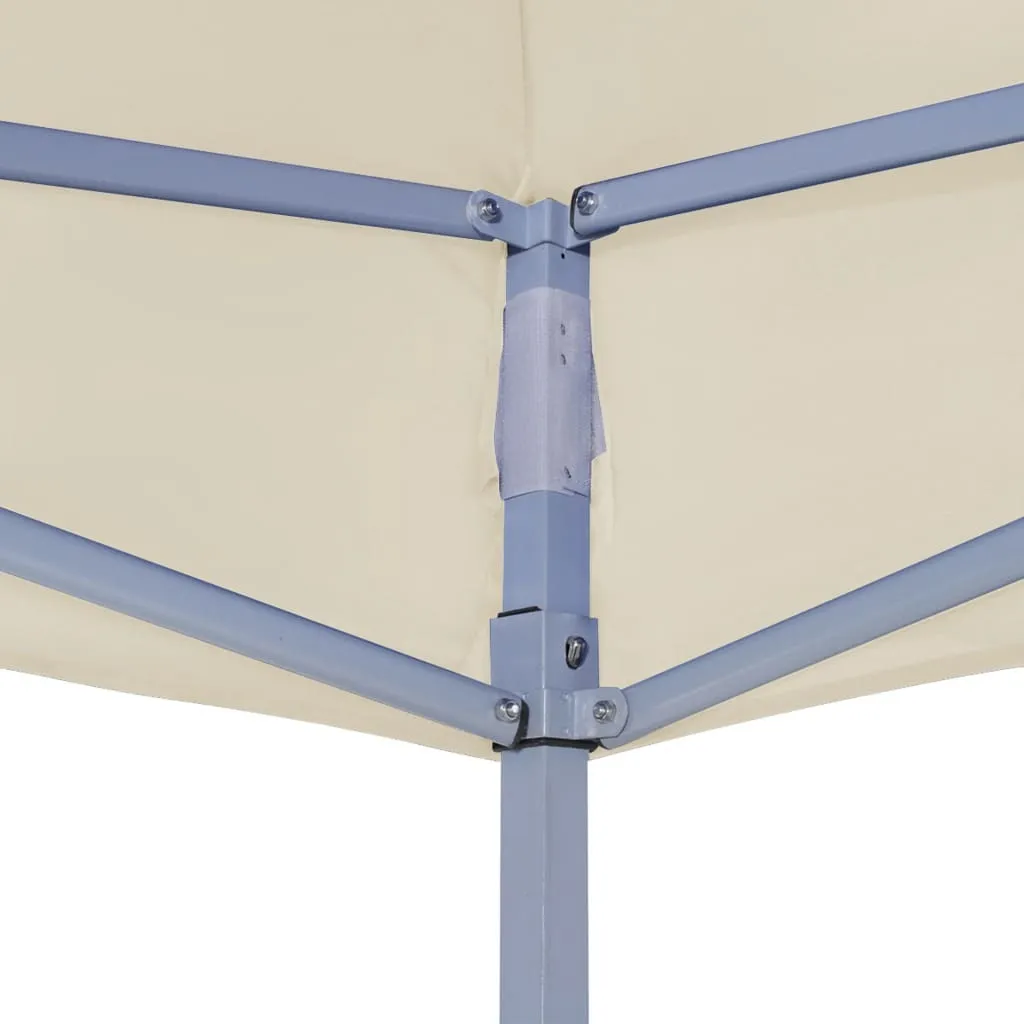 Toit de tente de réception 2x2 m crème en polyester lourd 270 g/m²