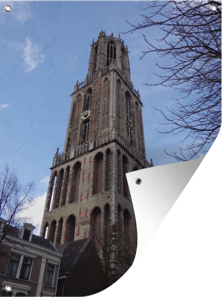 MuchoWow 30x40 cm Outdoor-Poster Gartendeko Sichtschutz Garten Poster für den Garten Dom - Turm - Utrecht