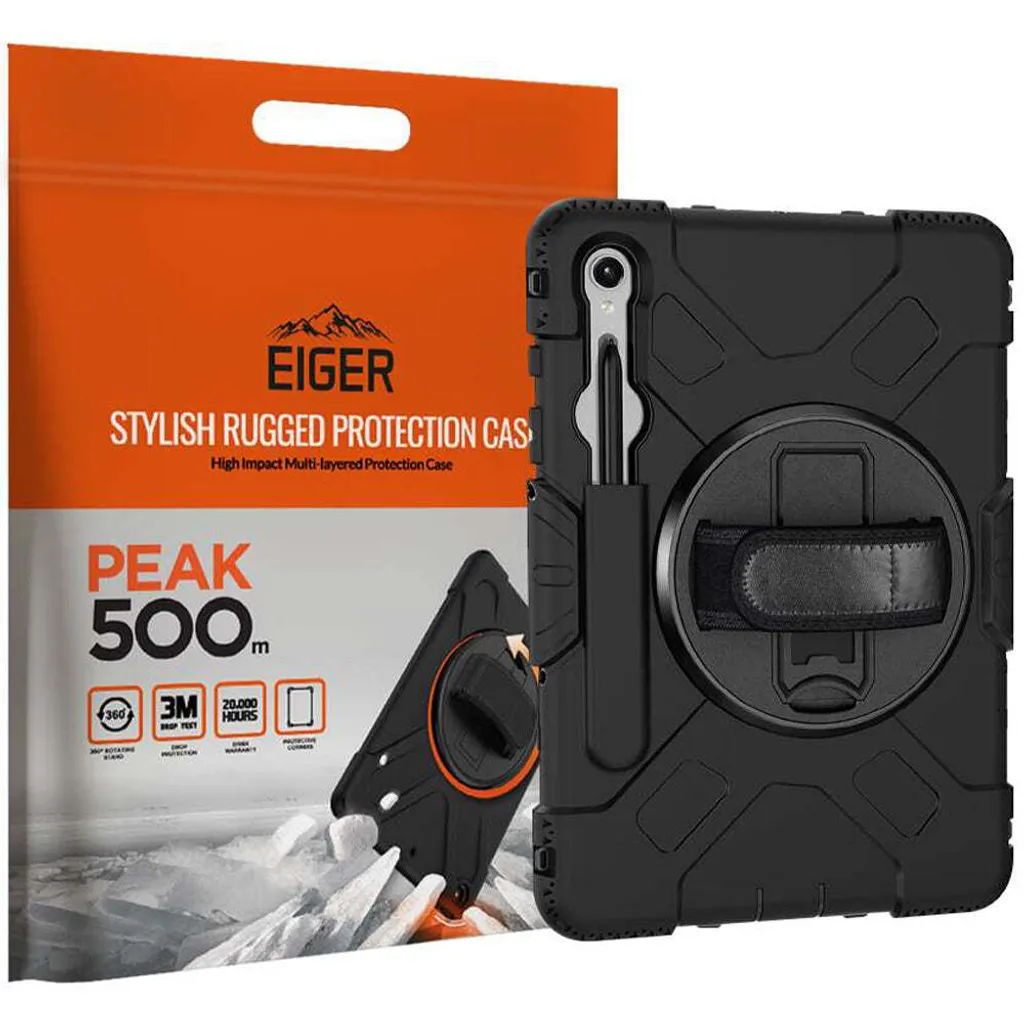 Eiger Peak 500m Samsung Tab S9 FE Case - Protezione 3M Drop Test