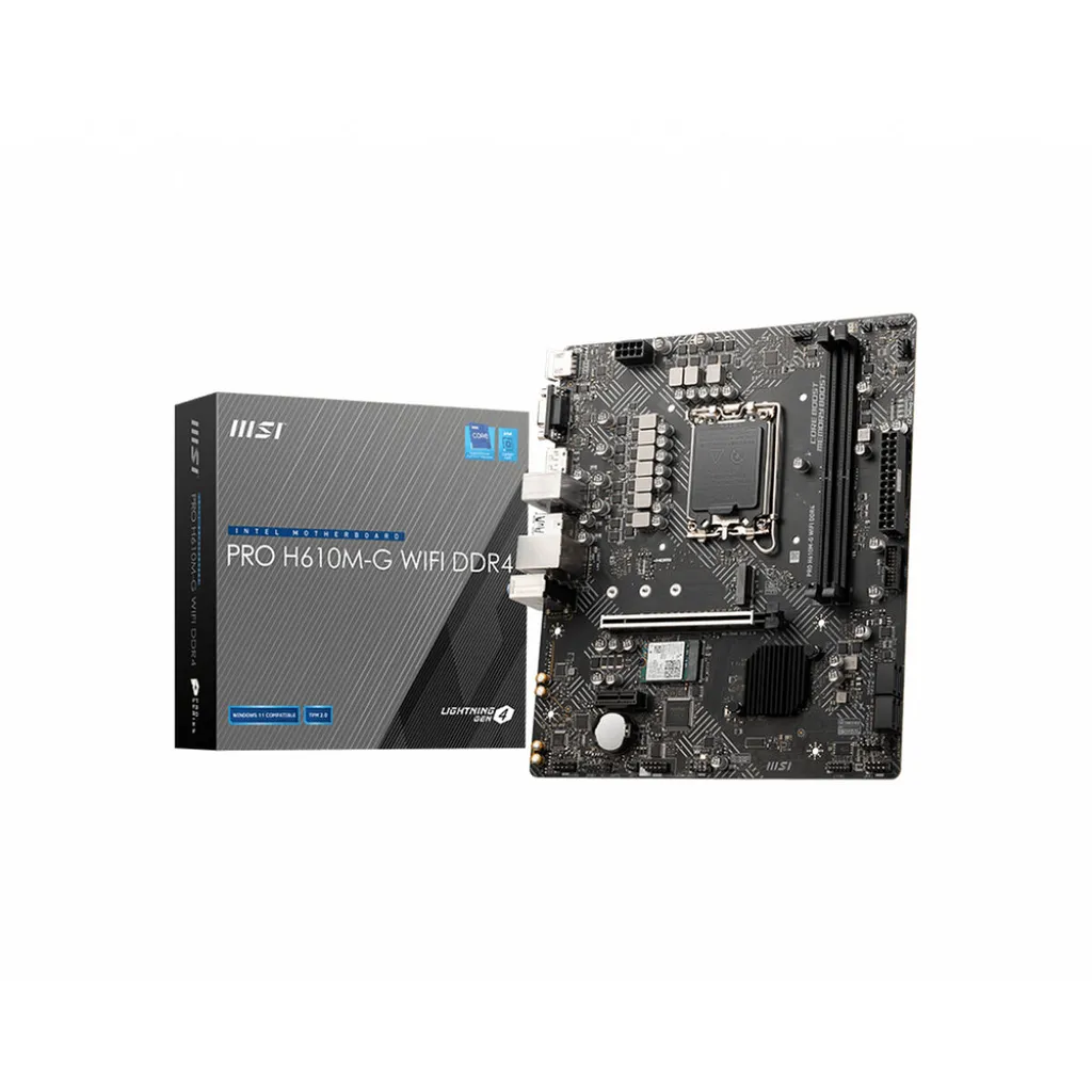 MSI PRO H610M-G WIFI DDR4 | Build PC Facile Intel LGA 1700 DDR4