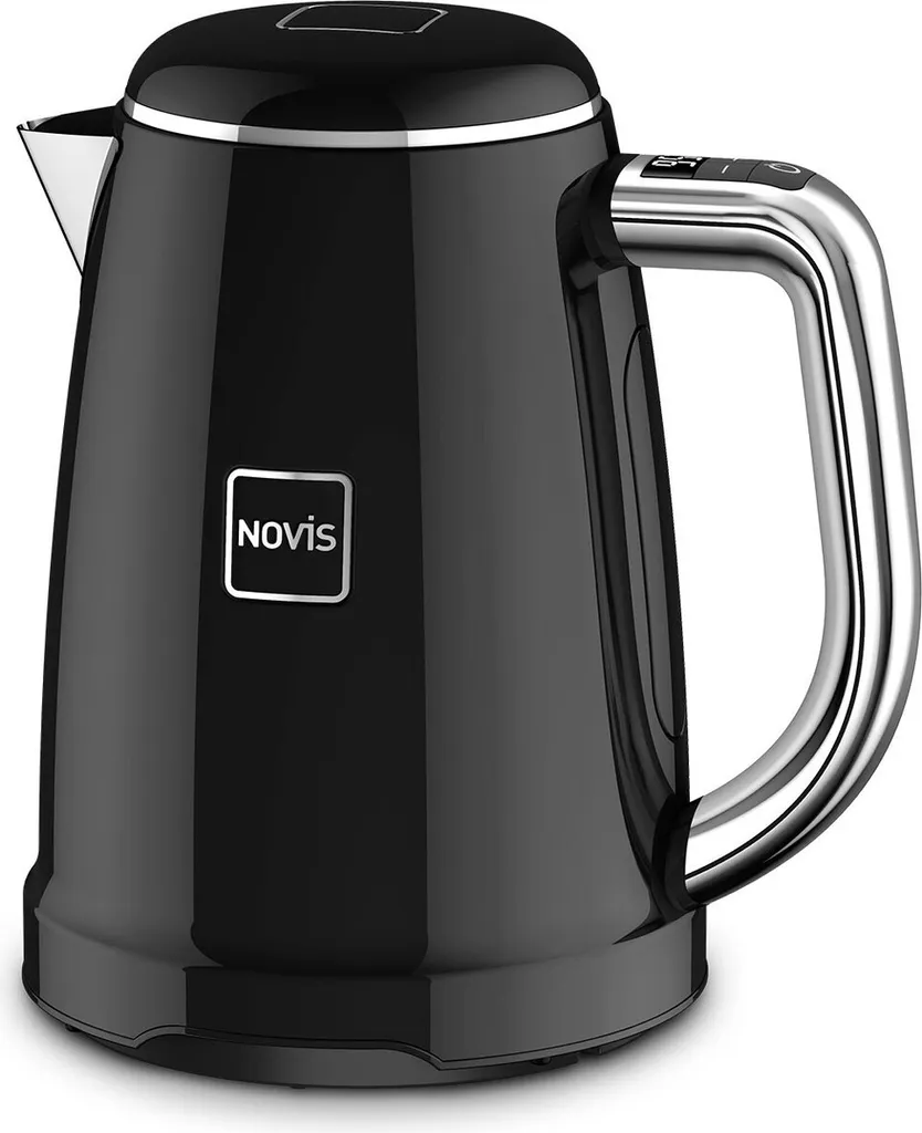 Bouilloire KTC1 Novis Noir en Acier Inox - Chauffe Rapide et Silencieuse
