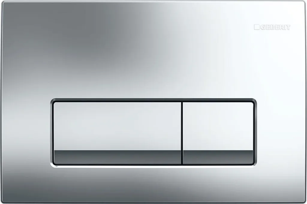 Placca Geberit Delta50 Cromo Brillante 115.119.21.1 per Bagni Moderni