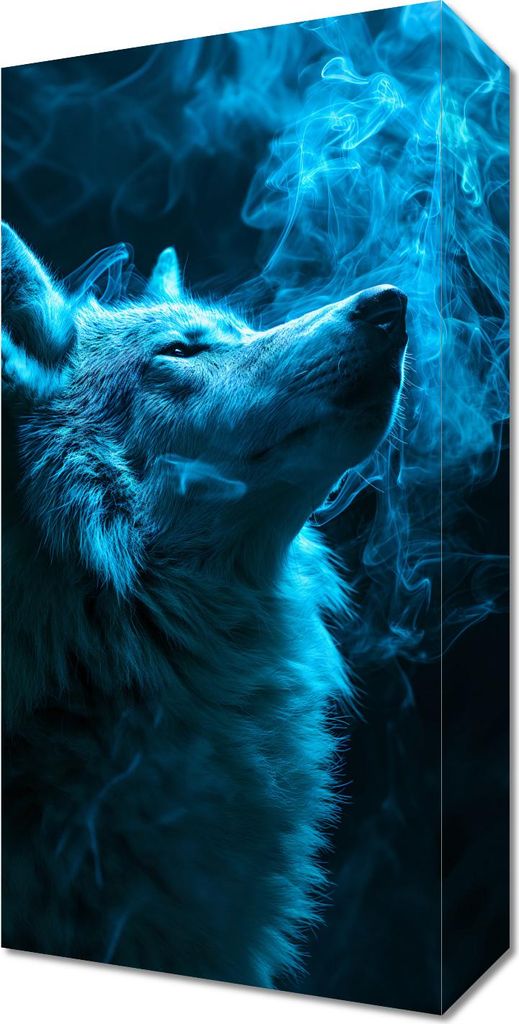 Bild 20x40cm Atem des Wolfes