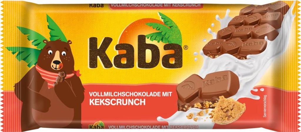 Baton z mlecznej czekolady Kaba z chrupiącymi herbatnikami Zdjęcie produktu 