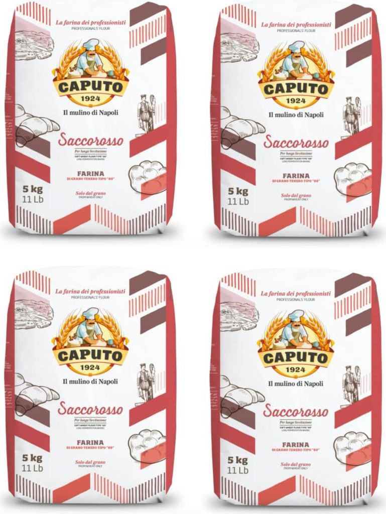 4x Caputo Mehl "Cuoco" Chef 5Kg Weichweizenmehl Typ 00