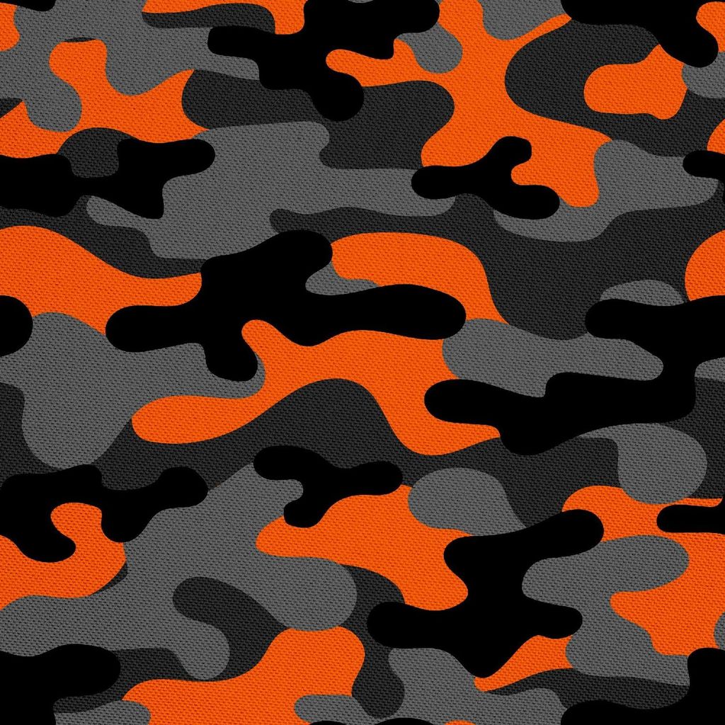 OUTDOOR DEKOSTOFFE OXFORD - Motiv Orange Camouflage Produktbild 