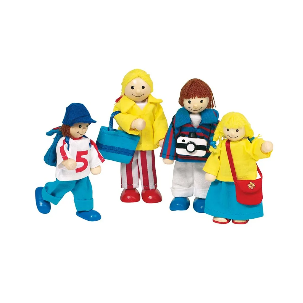 Marionnettes Goki Famille de vacances à plier - Papier épais déco