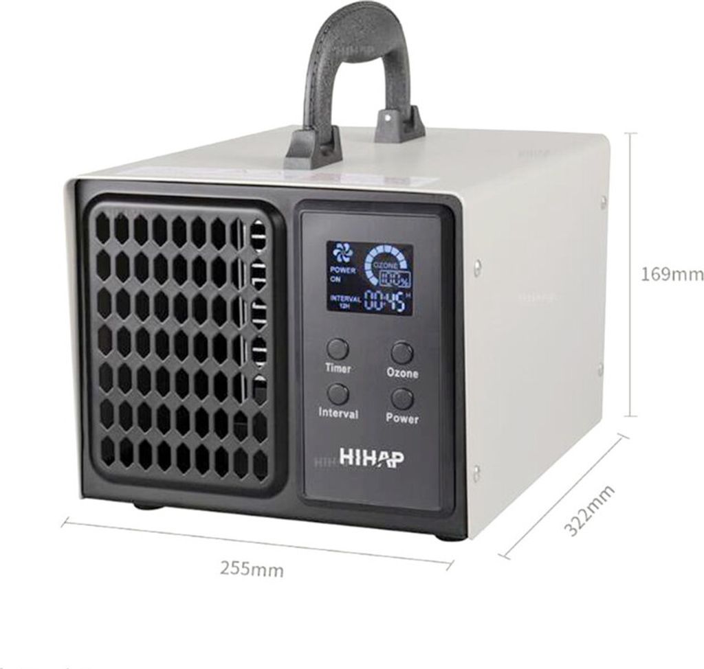 Digitaler Ozongenerator 5000 mg/h Industrieller Luftreiniger Ionisator O3-Maschine zur Geruchsbeseitigung