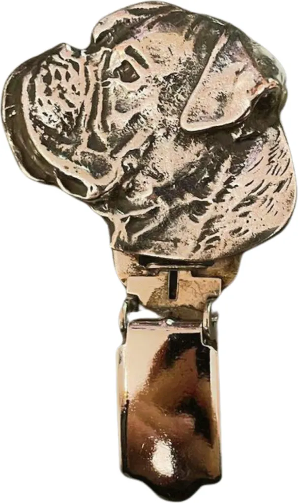Spilla Clip Porta Numero Boxer I Art-Dog - Argento per Gare Canine
