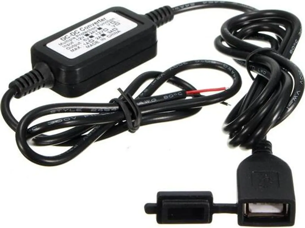 DC12-24V impermeabile 5V 2A moto caricabatterie USB per telefono GPS tablet