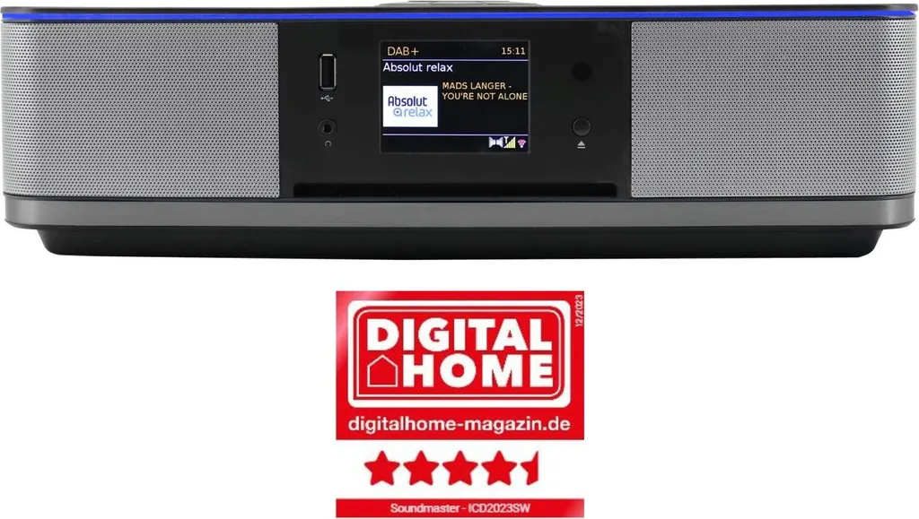 Chaîne Stéréo Connectée Soundmaster ICD2023SW Bluetooth et Effets LED WLAN - 7